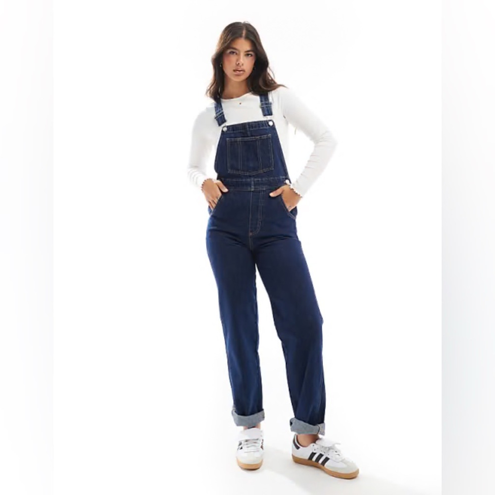 ASOS DESIGN denim overall in rinsewash